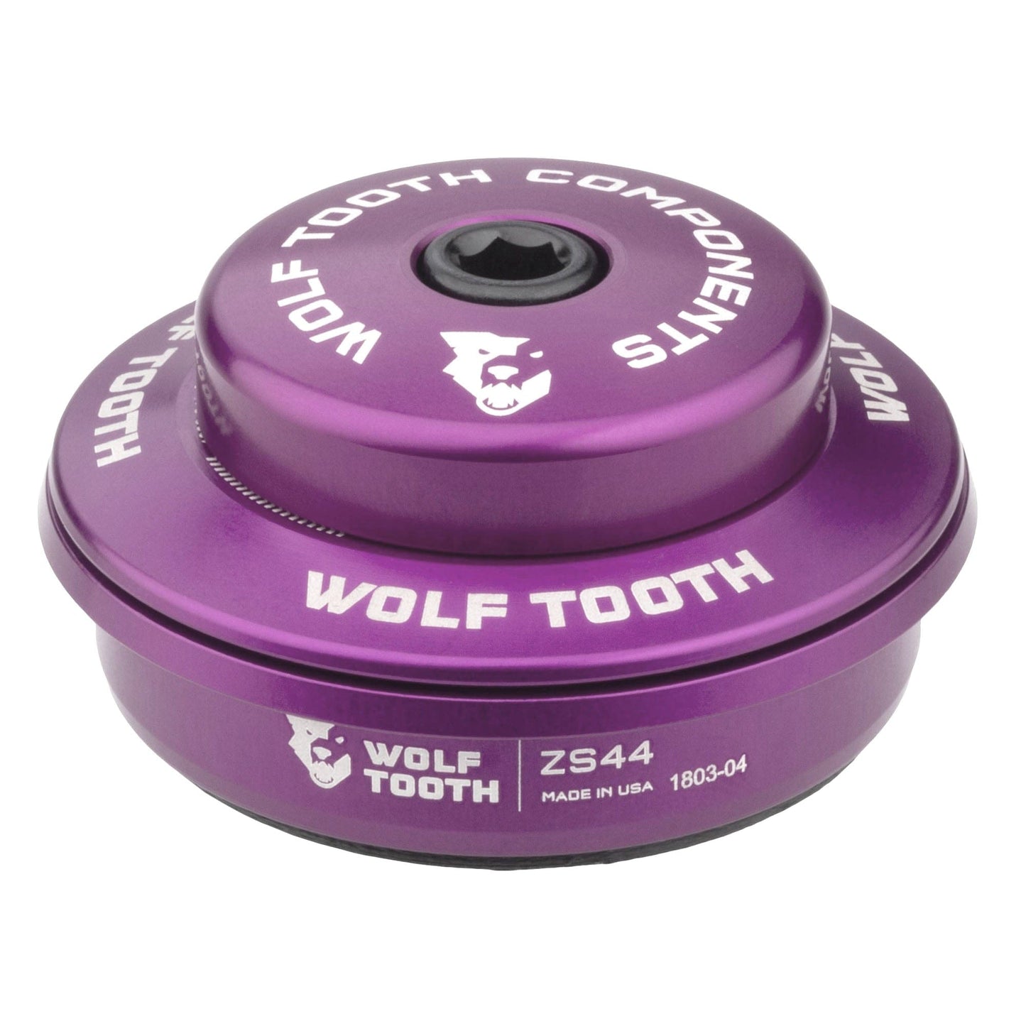 Wolf Tooth Premium ZS Headsets - Zero Stack Upper ZS44 28.6 6mm Stack Ultraviolet Purple
