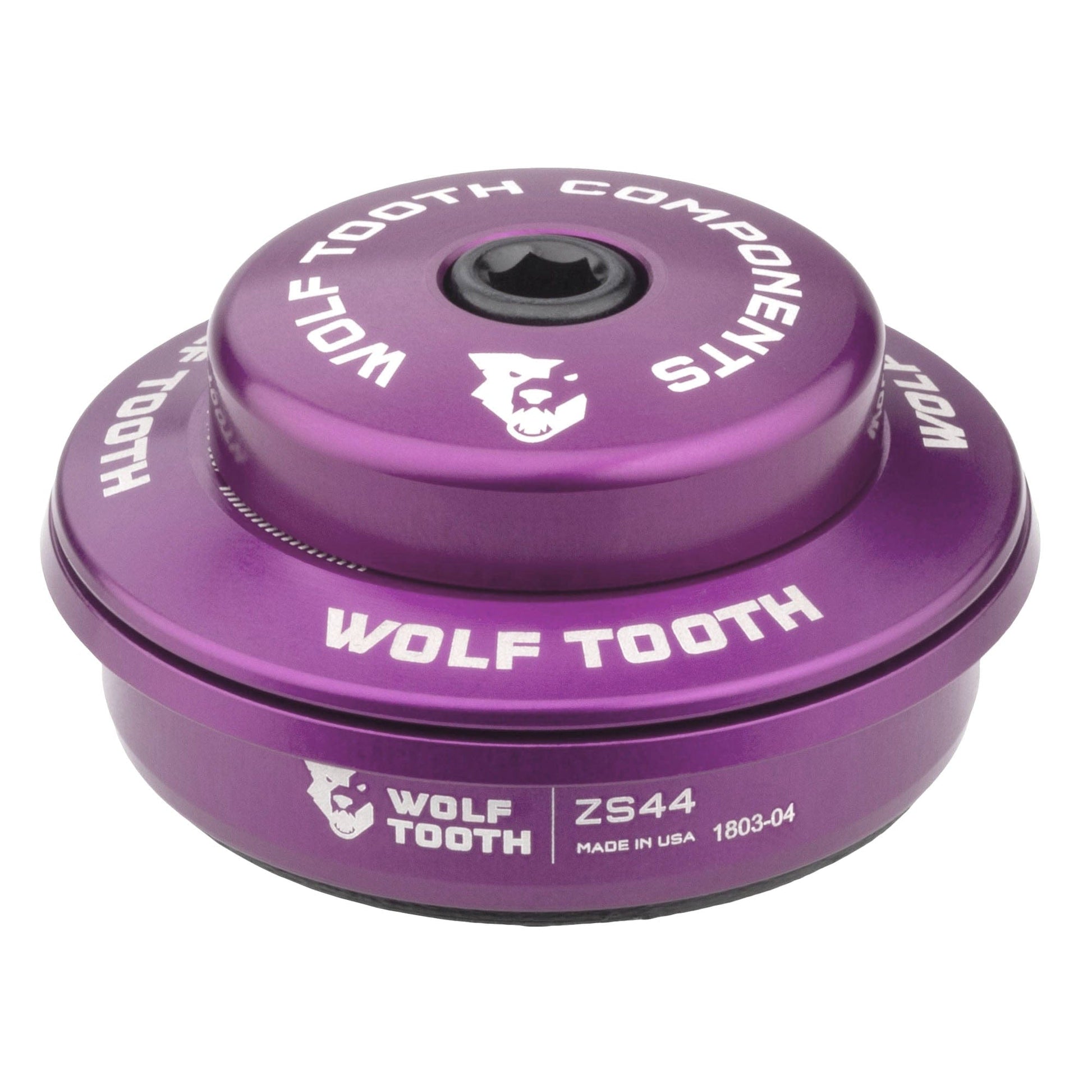 Wolf Tooth Premium ZS Headsets - Zero Stack Upper ZS44 28.6 6mm Stack Ultraviolet Purple