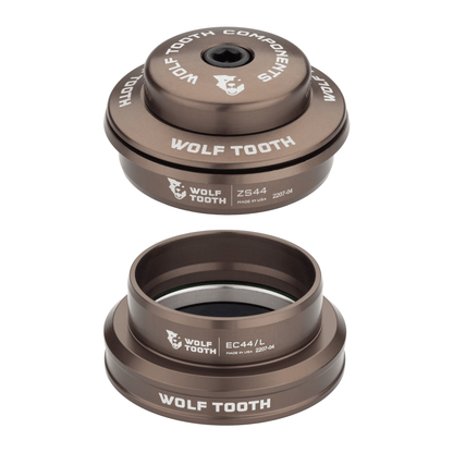 Wolf Tooth Premium Headsets – Espresso Upper and Lower ZS44 28.6 6mm Stack Upper EC44 Lower Espresso