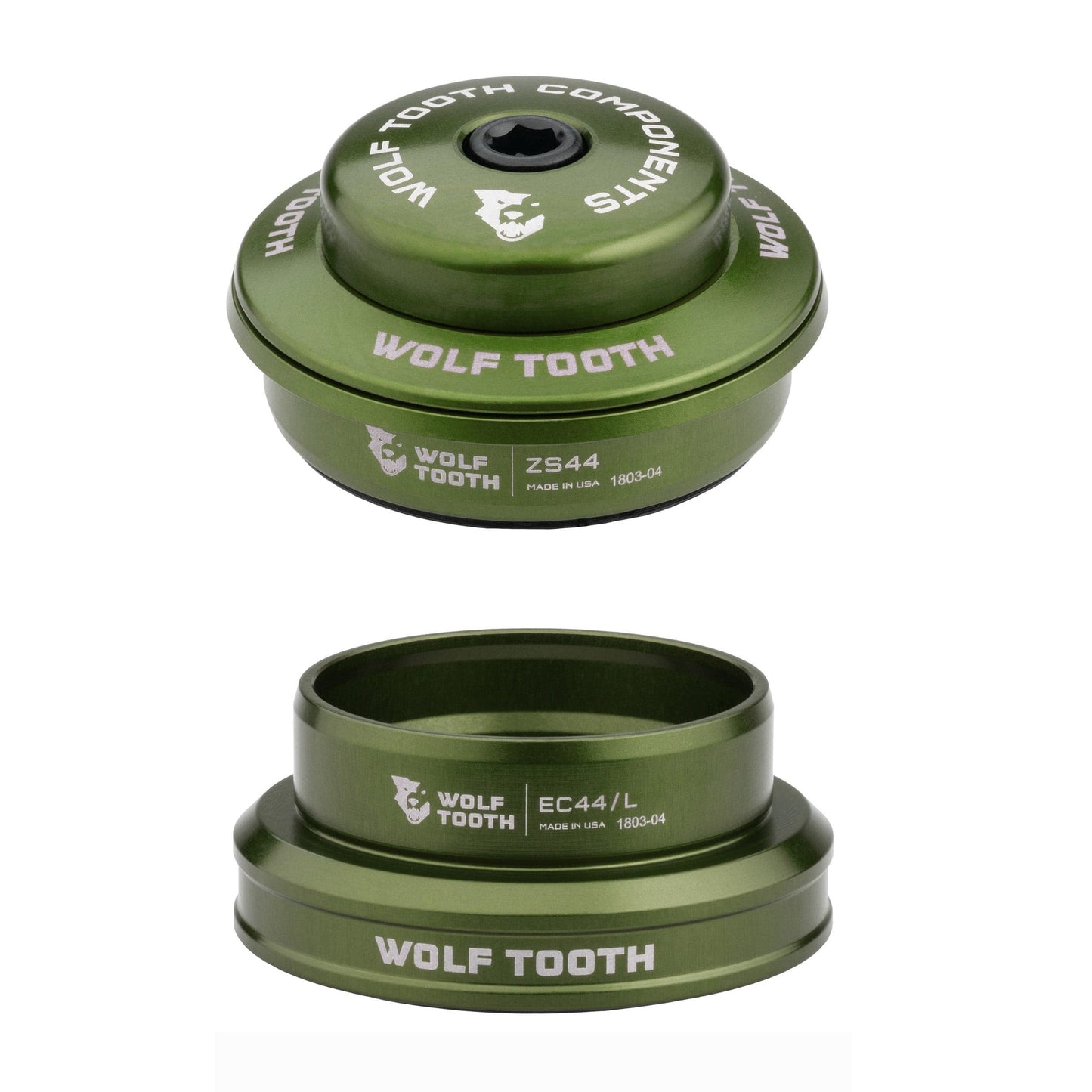 Wolf Tooth Premium Headsets - Olive Olive ZS44 Upper EC44 Lower Premium Headset