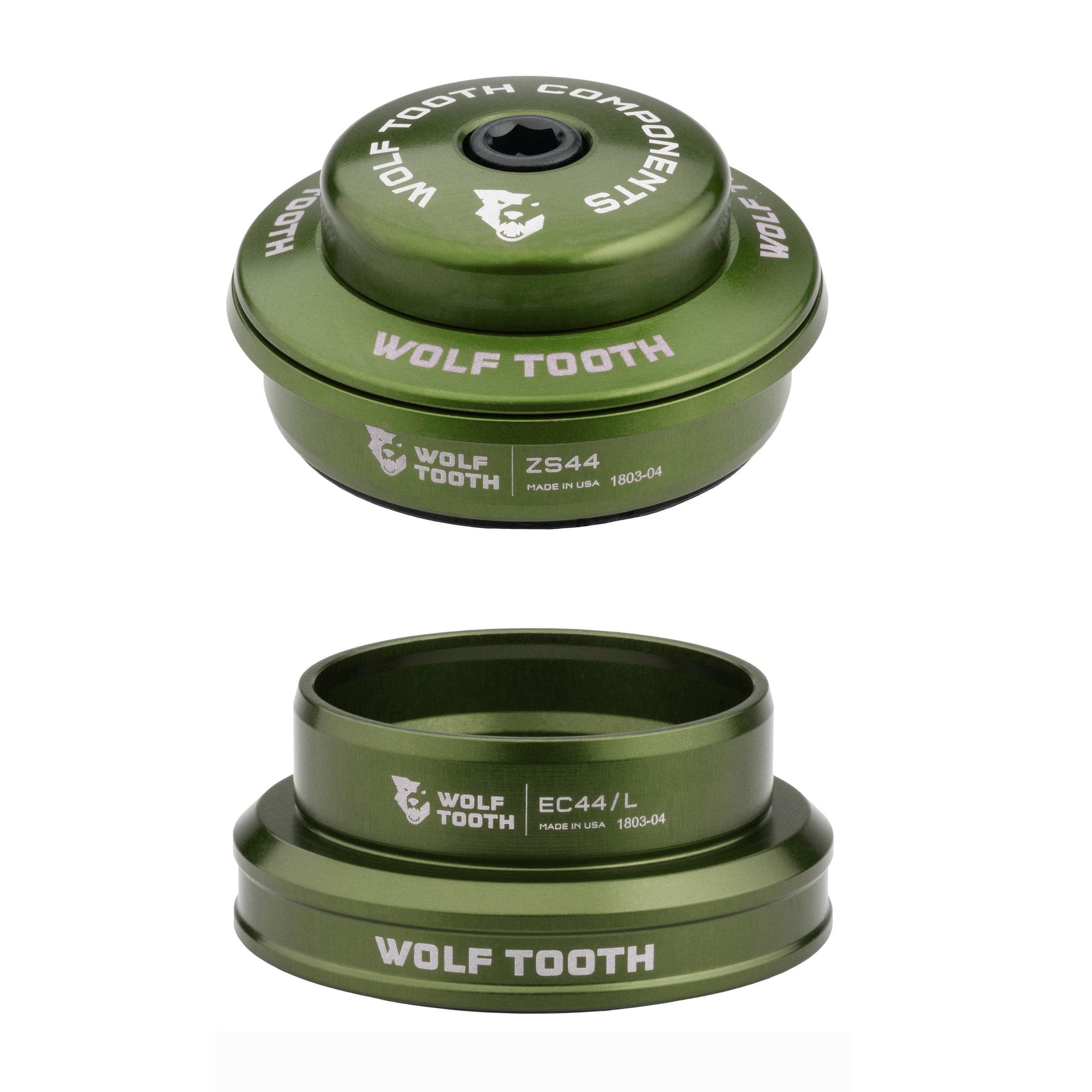 Wolf Tooth Premium Headsets - Olive Olive ZS44 Upper EC44 Lower Premium Headset