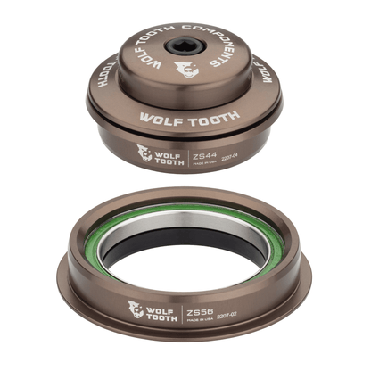 Wolf Tooth Premium Headsets – Espresso Upper and Lower ZS44 28.6 6mm Stack Upper ZS56 Lower Espresso