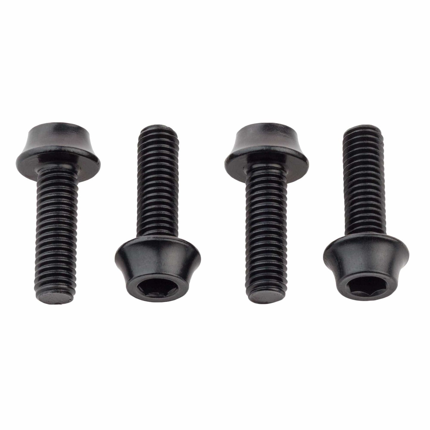 Water Bottle Cage Bolts Aluminum - 4 pcs. Black