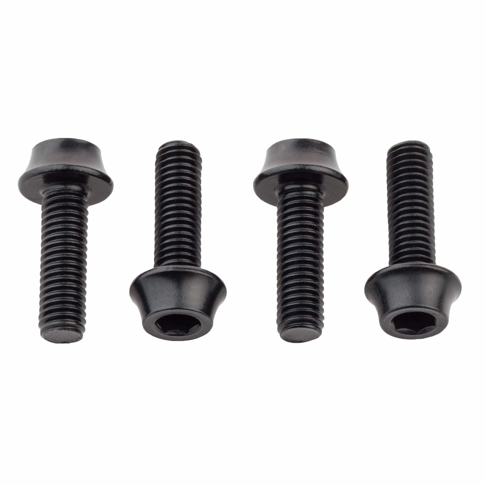 Water Bottle Cage Bolts Aluminum - 4 pcs. Black