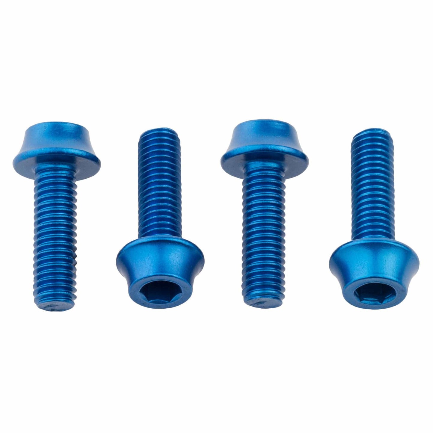 Water Bottle Cage Bolts Aluminum - 4 pcs. Blue