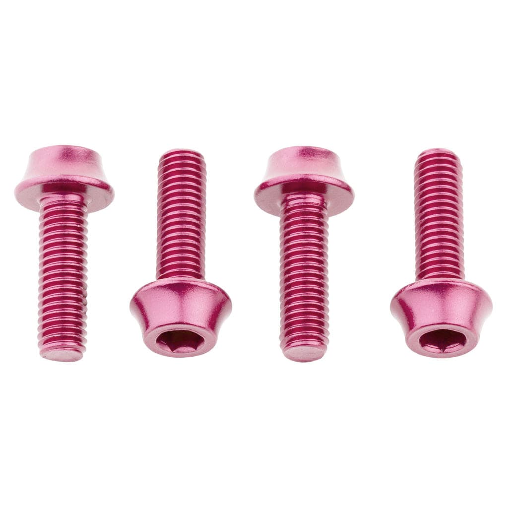 Water Bottle Cage Bolts Aluminum - 4 pcs. Pink
