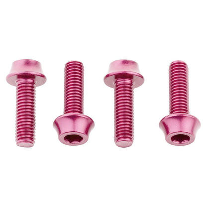 Water Bottle Cage Bolts Aluminum - 4 pcs. Pink