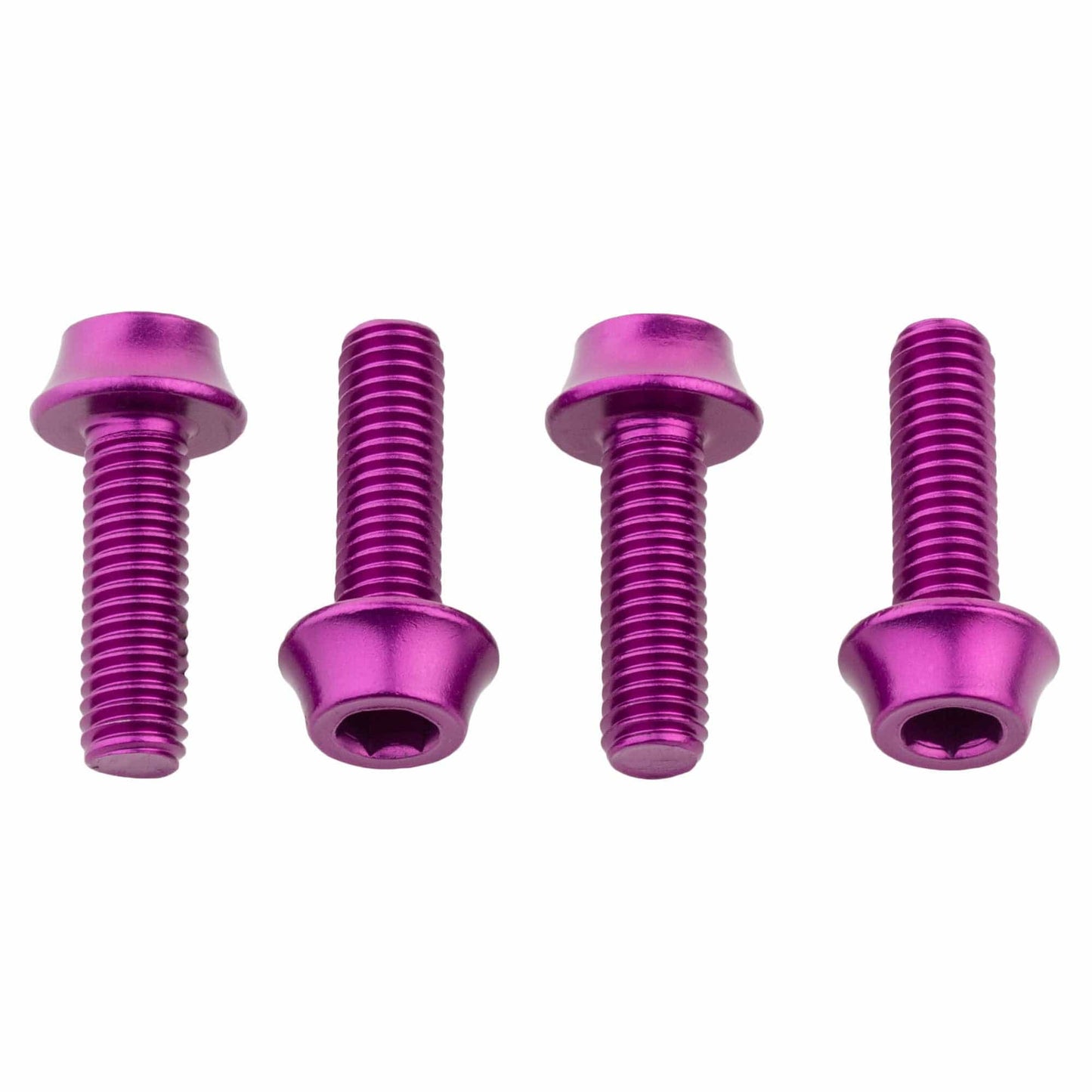 Water Bottle Cage Bolts Aluminum - 4 pcs. Ultraviolet Purple