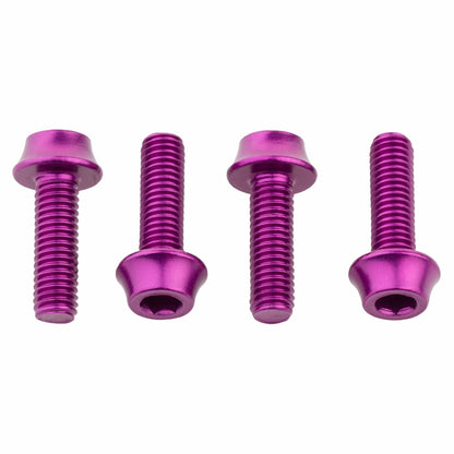 Water Bottle Cage Bolts Aluminum - 4 pcs. Ultraviolet Purple