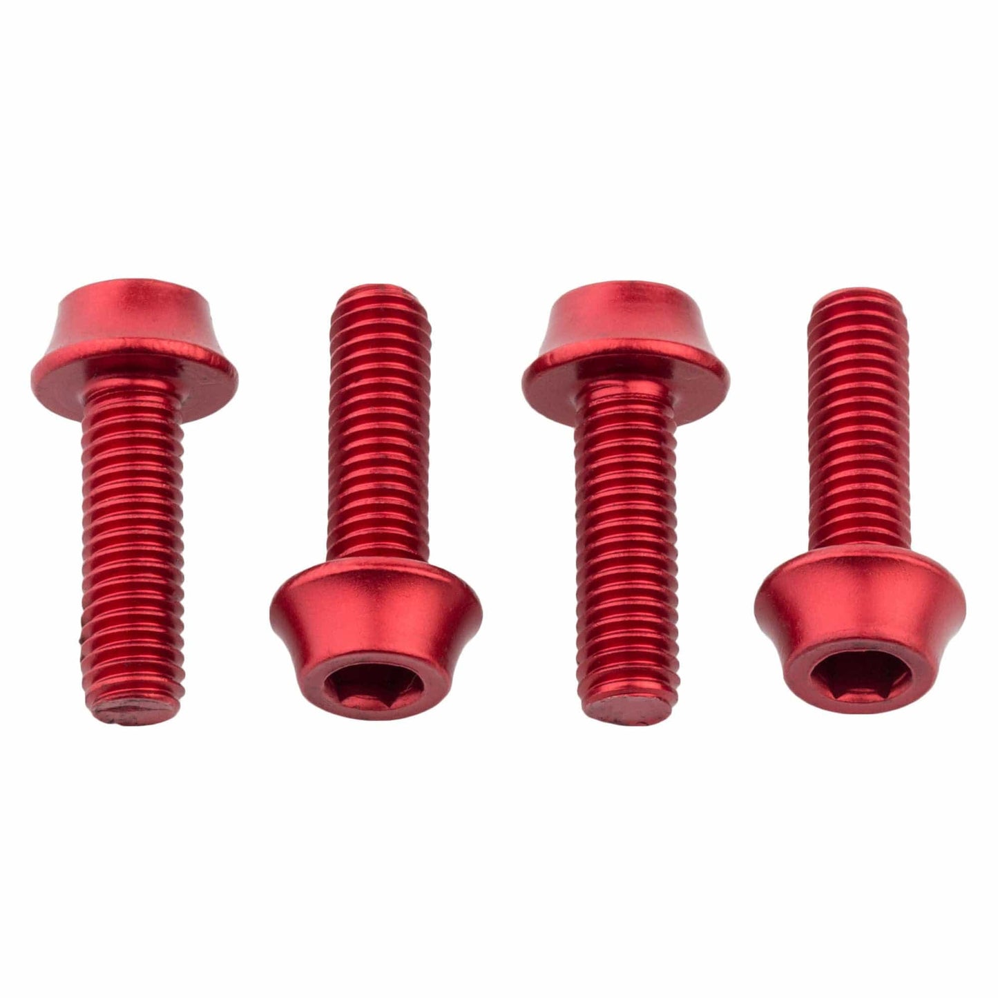 Water Bottle Cage Bolts Aluminum - 4 pcs. Red