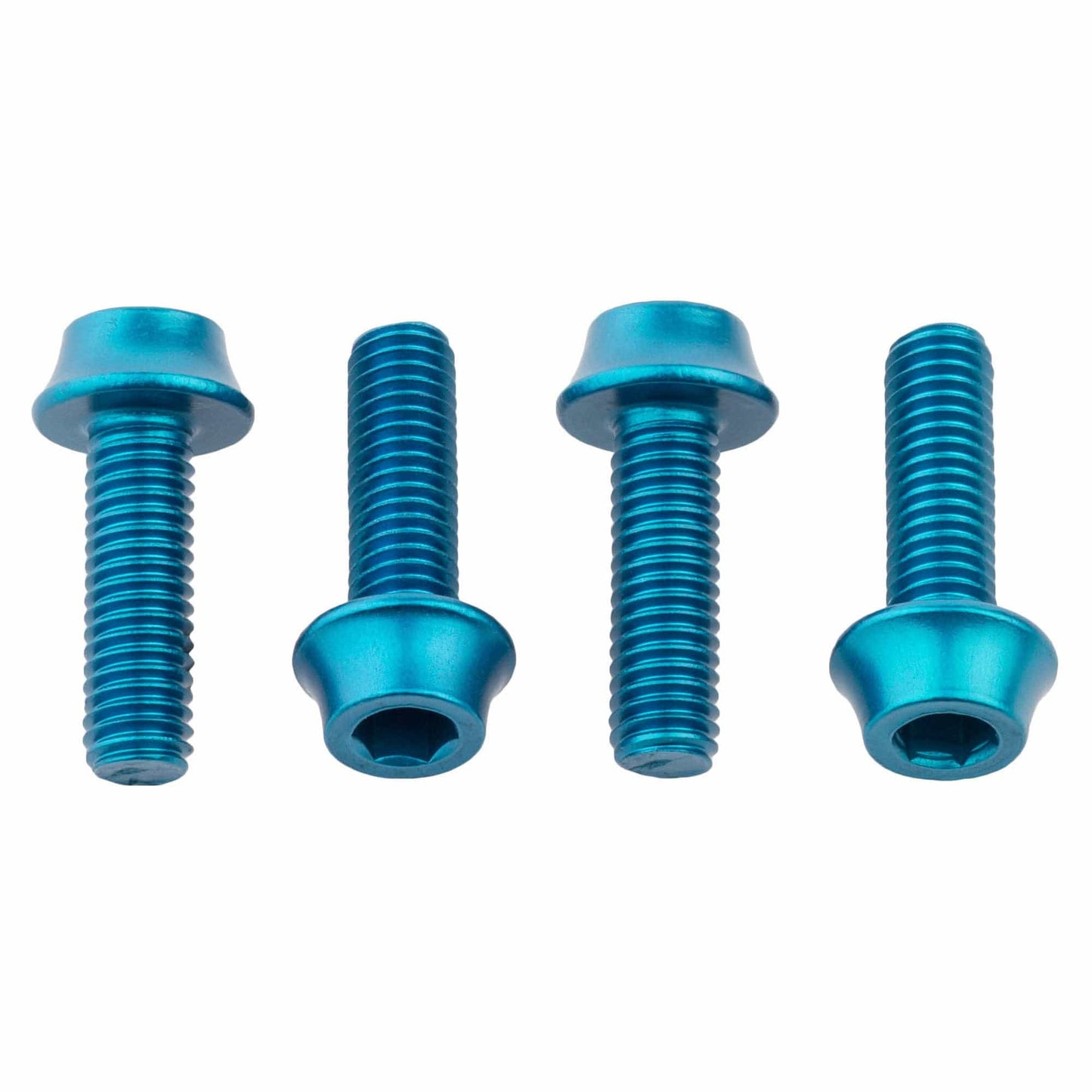 Water Bottle Cage Bolts Aluminum - 4 pcs. Teal