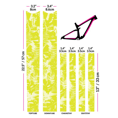 Tropical Glitch Frame Keeper - Transparent Lemon