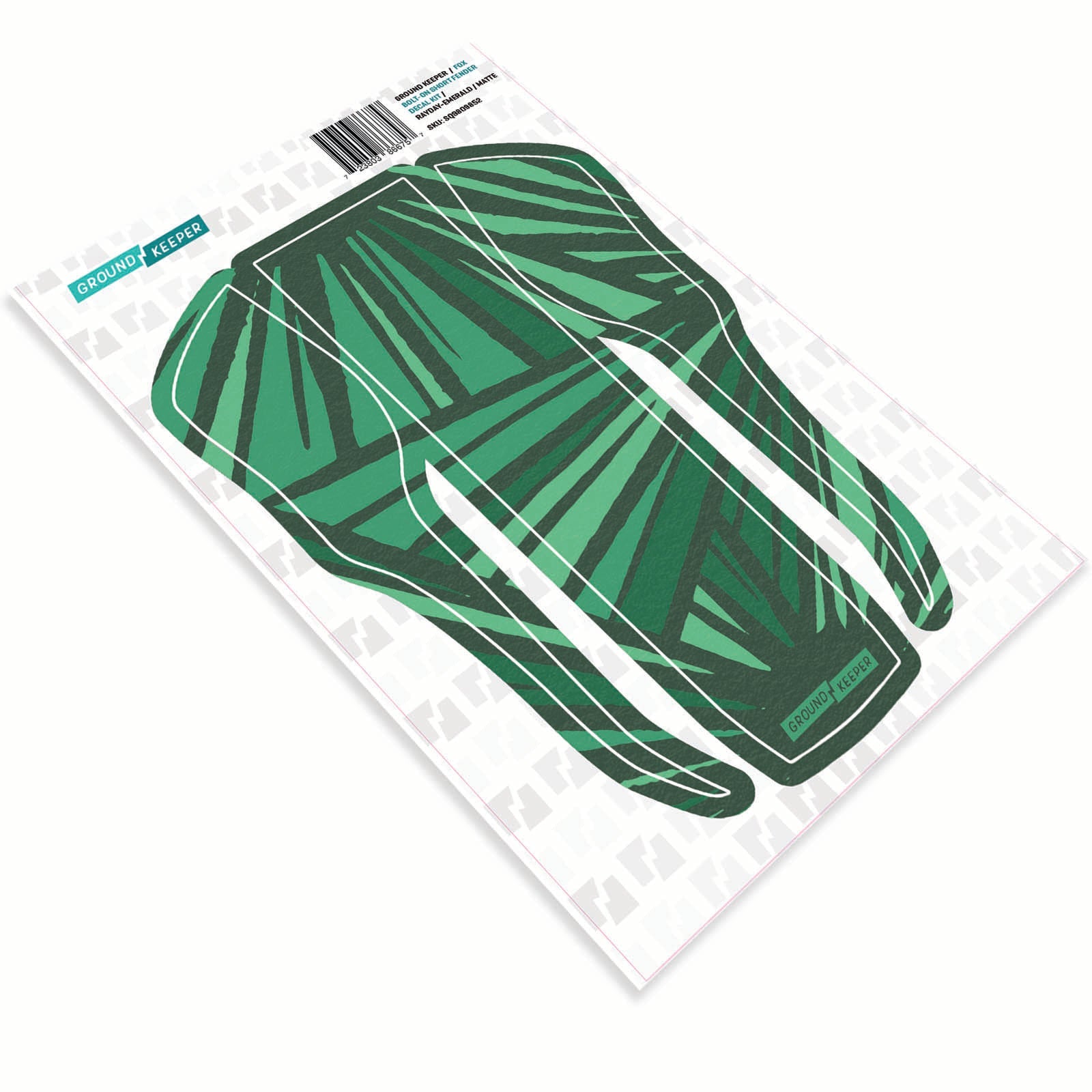 2021-2025 Fox 36/38 Bolt-On Short Fender Decal Kit Rayday Emerald