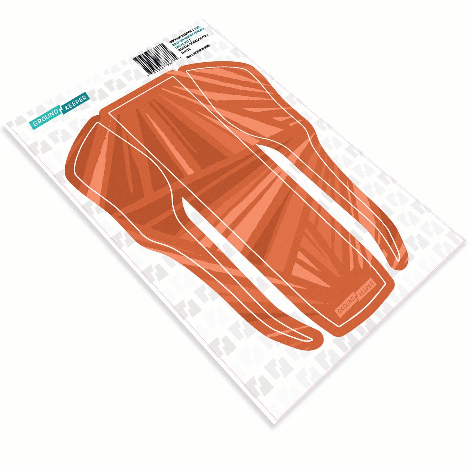 2021-2025 Fox 36/38 Bolt-On Short Fender Decal Kit Rayday Terracotta