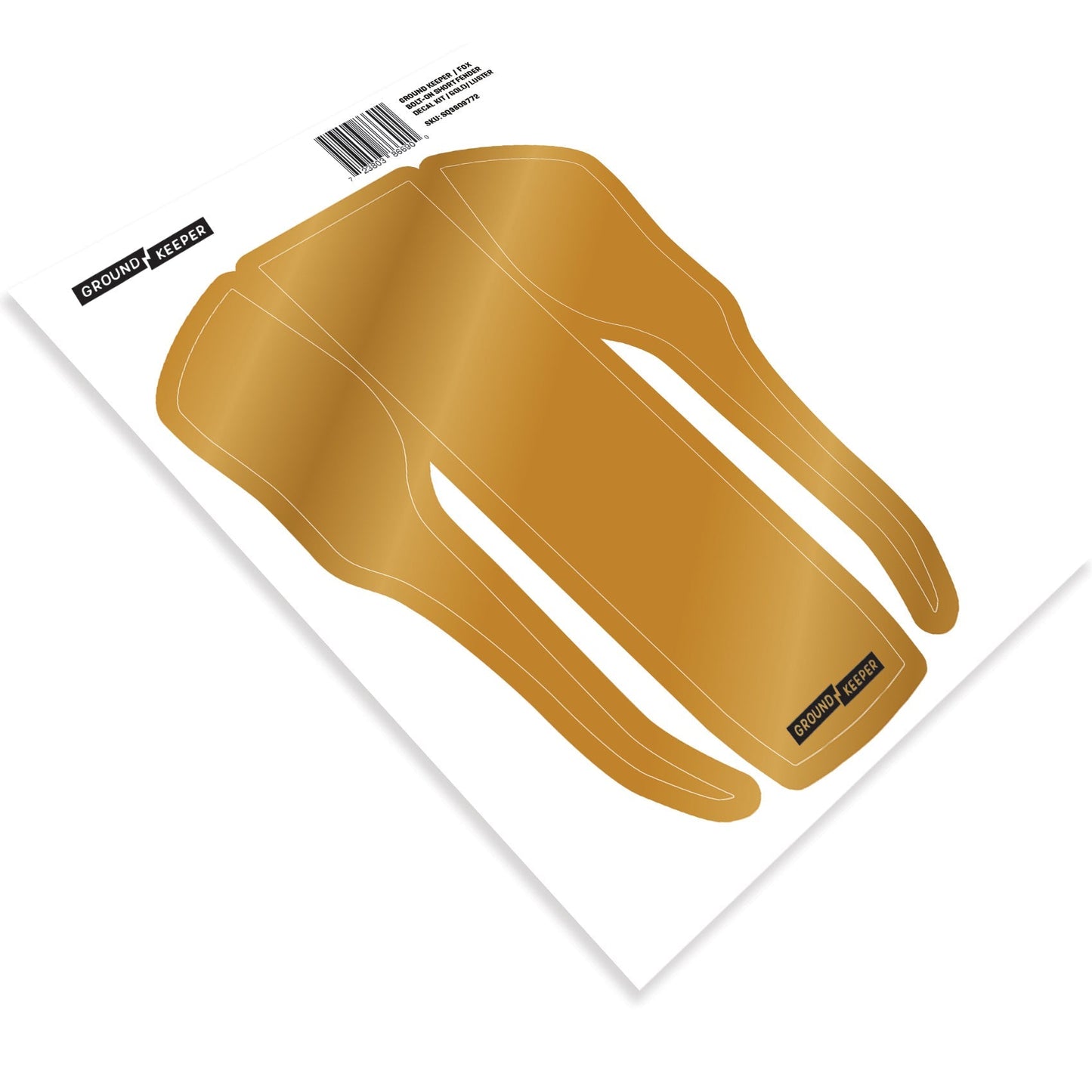 2021-2025 Metallic Fox 36/38 Bolt-On Short Fender Decal Kit Metallic Gold