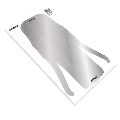 2021-2025 Metallic Fox 36/38 Long Bolt-On Fender Decal Kit Metallic Silver