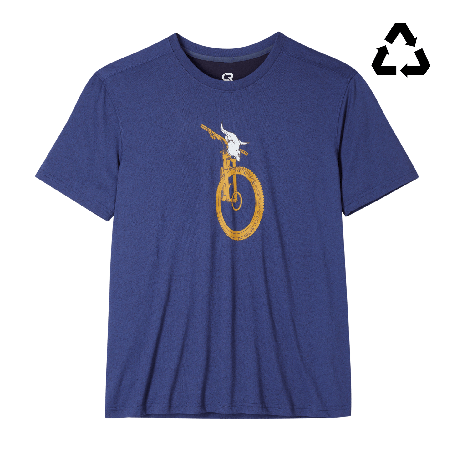 Men's Bamboo Tee Blue Night Bull