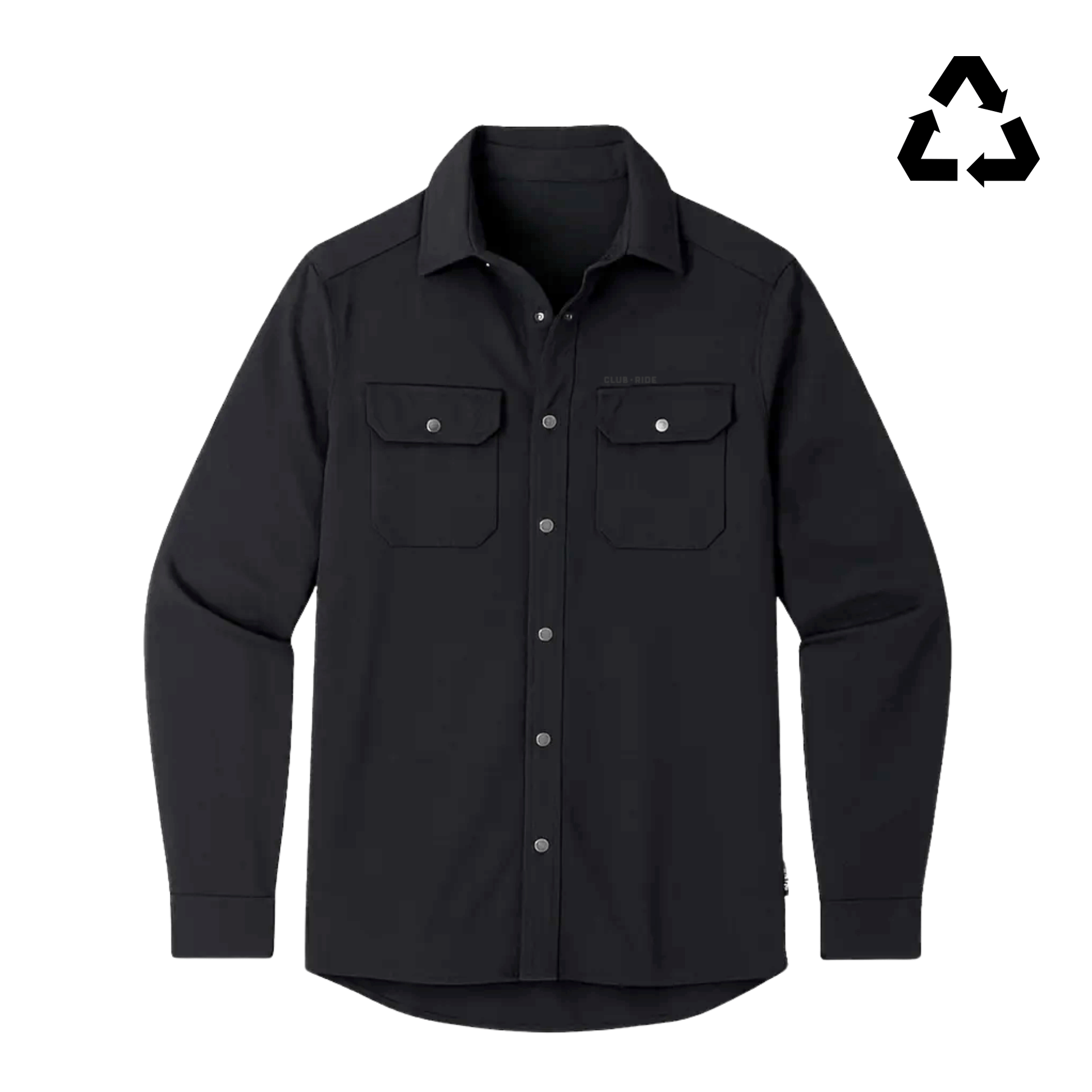 Men's Daniel Flannel Black Solid