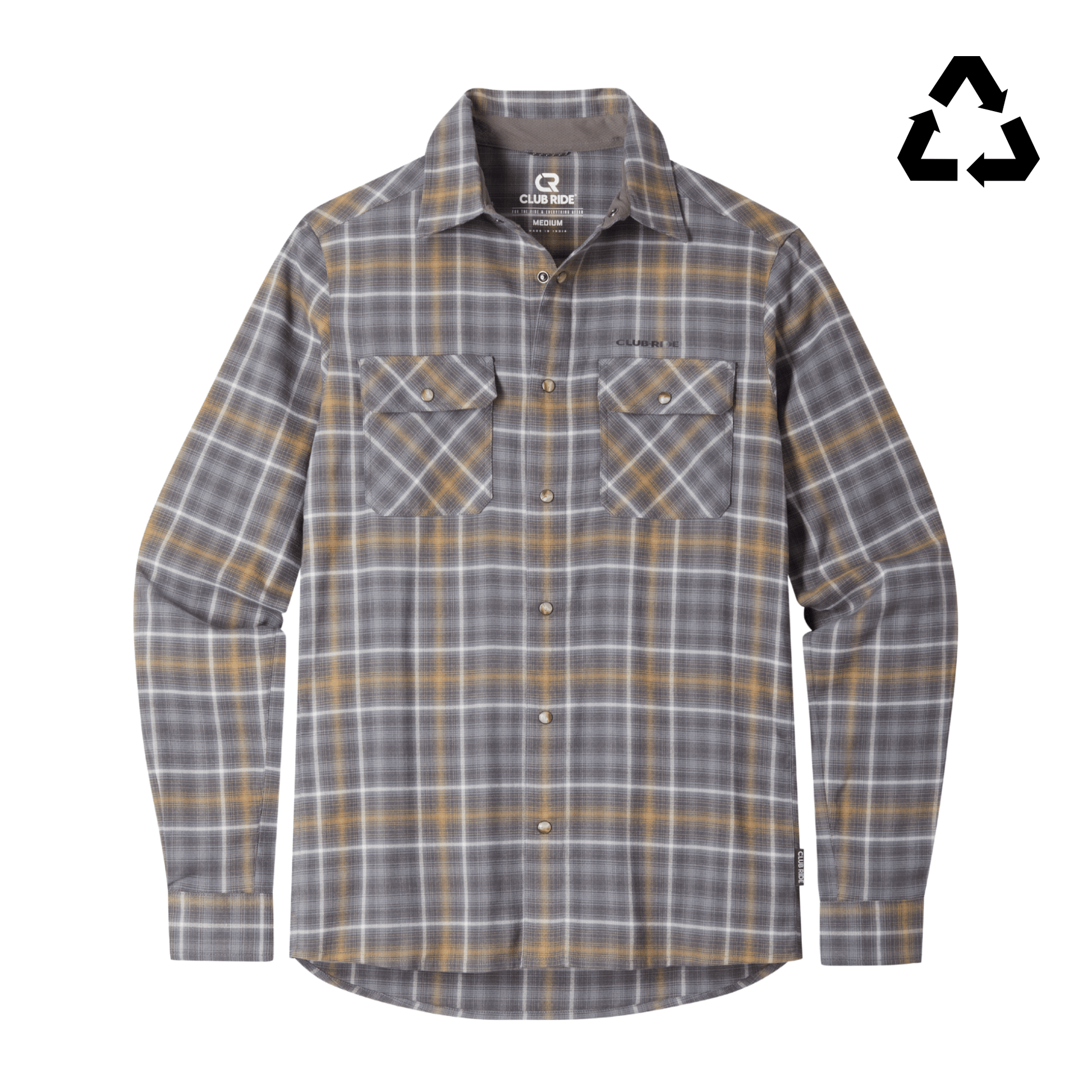 Men's Daniel Flannel Bronzed Charcoal