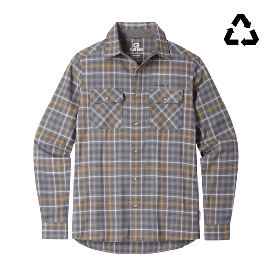 Men's Daniel Flannel Bronzed Charcoal