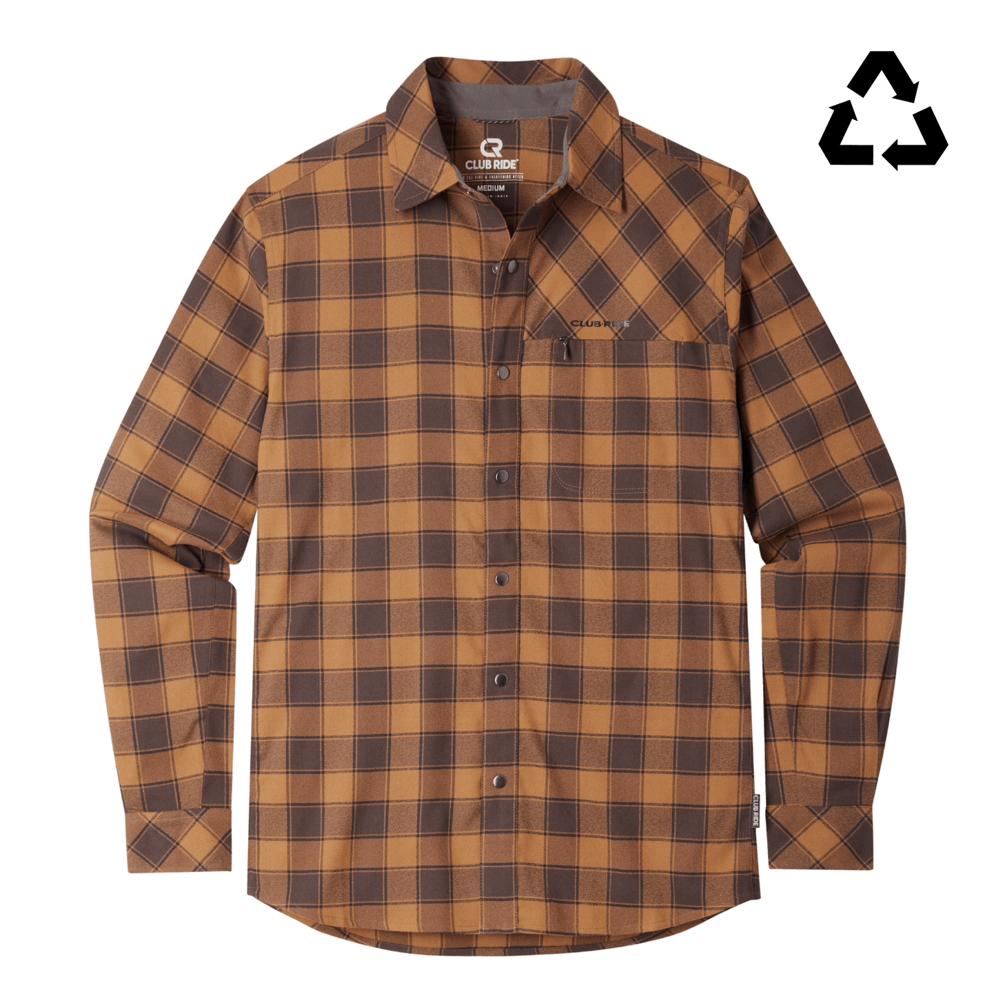Men's Shaka Flannel Rubber & Black