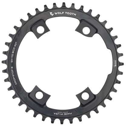 110 BCD Asymmetric 4-Bolt Chainrings for Shimano Cranks Drop-Stop B 40T