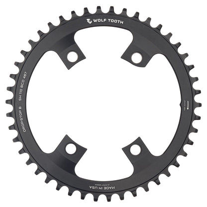 110 BCD Asymmetric 4-Bolt Chainrings for Shimano Cranks Drop-Stop B 46T