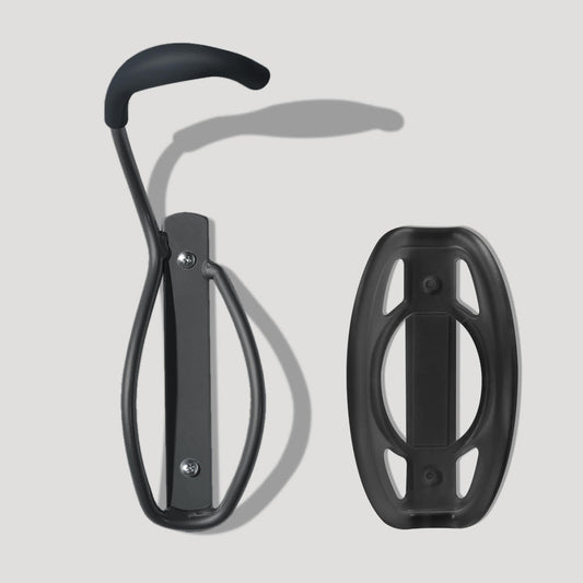 Heavy Duty Single Bike Wall Mount (Copy) Hook and Tray Black - RS4007B Black