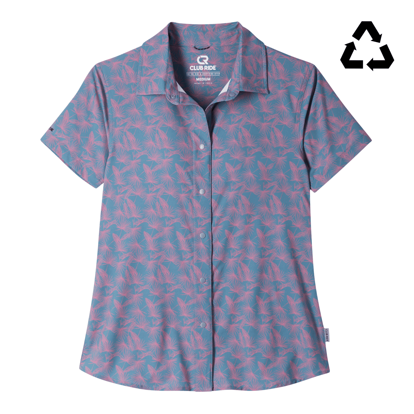 Women's Bandara Shirt China Blue Palm
