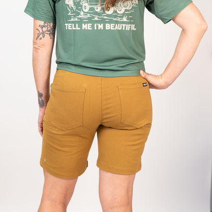 WorkHorse Stretch Canvas Short - Buckskin